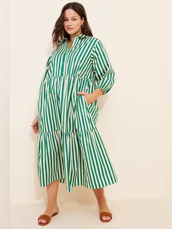 Maeve Dresses & Skirts - The Bettina Tiered Shirt Dress